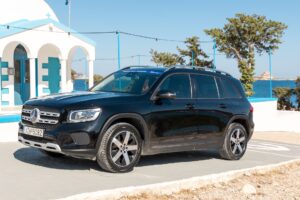 Hemeros vehicle for port and villa transfers in Milos